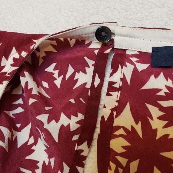 Madewell Silk Tank Top Size XS Pressed Flower High Low Sleeveless Asian Inspired - Picture 7 of 10